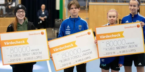 Sirius loppis delar ut överskottet av butikerna till ungdomsverksamheterna i IK Sirius Bandy, Bordtennis, Fotboll och Innebandy.